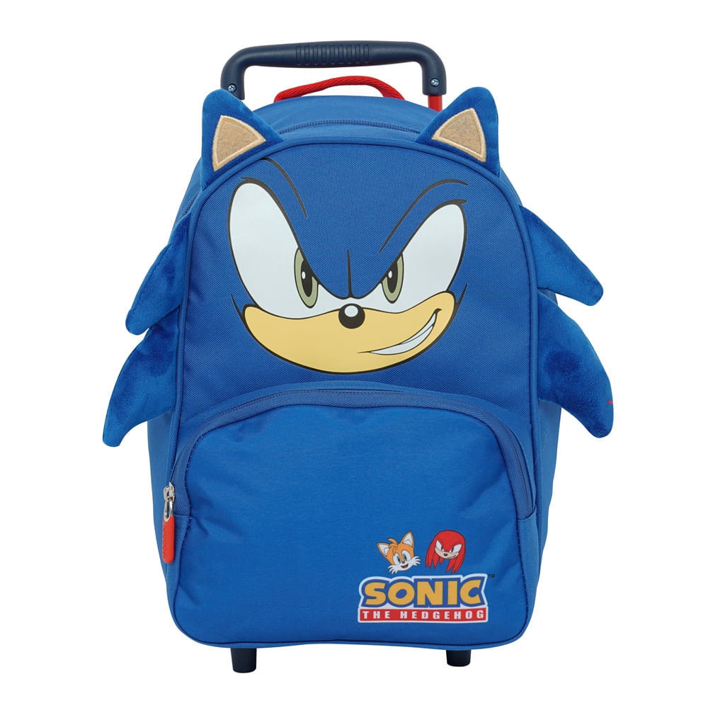 Mochila Primaria Mochila Con Ruedas Sonic Escolar-Mochilas Con